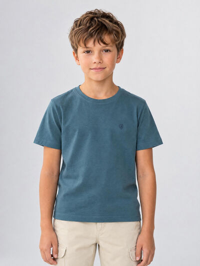 CAMISETA BASICA KIDS AZUL