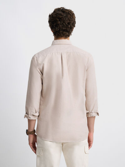 CAMISA OXFORD SOLID CAMEL