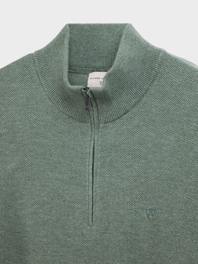 JERSEY CREMALLERA VERDE