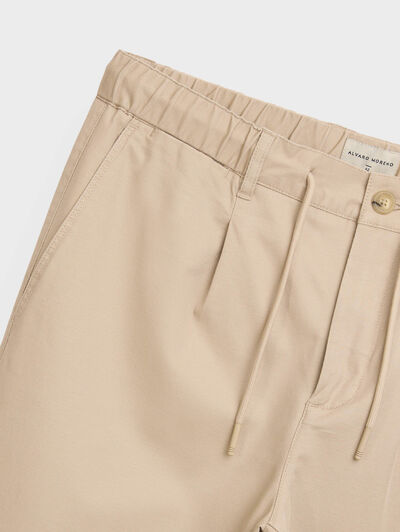 PANTALON LINO BEIGE