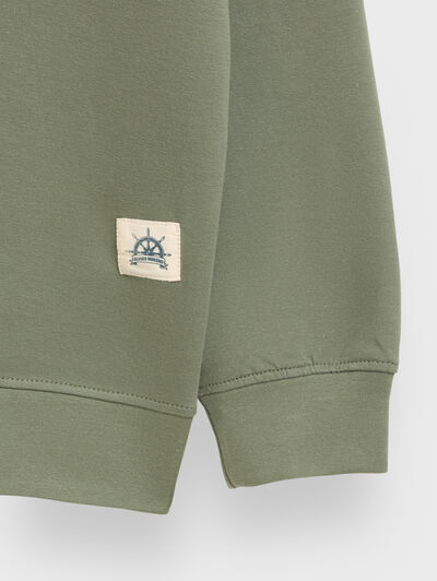 SUDADERA STRIPES VERDE