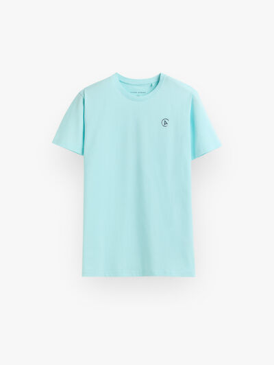 CAMISETA LOGO VERDE AGUA