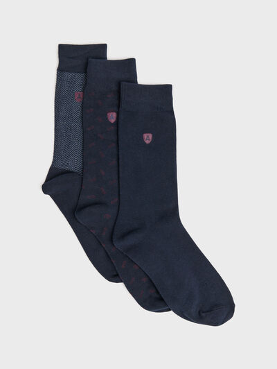 CALCETINES SET AZUL MARINO