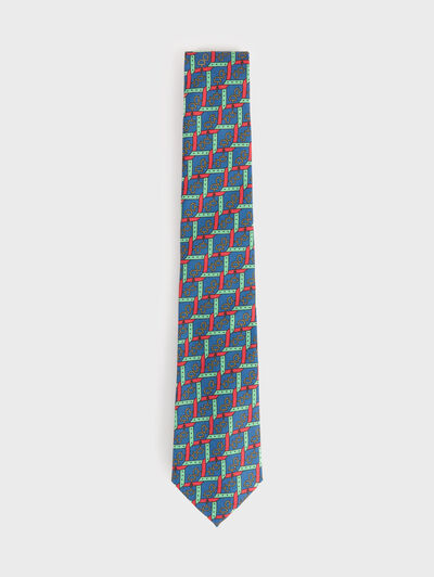 CORBATA PRINTED AZUL