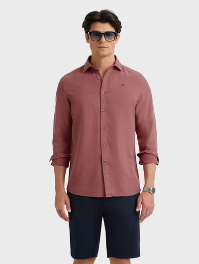 CAMISA TENCEL BURDEOS