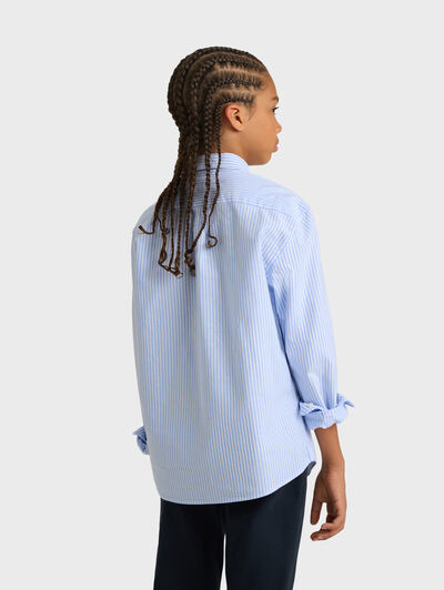 CAMISA OXFORD RAYAS KIDS CELESTE