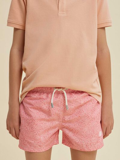 BAÑADOR DRAFT KIDS CORAL