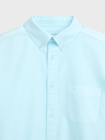 CAMISA OXFORD POCKET DYE VERDE AGUA