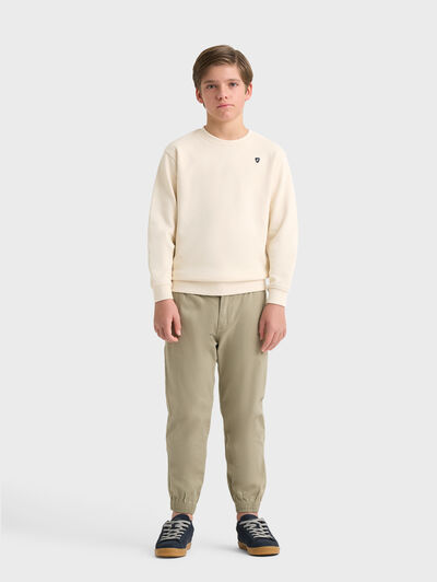 SUDADERA BASIC KIDS BEIGE