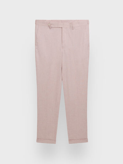 PANTALON CAPO ESTRUCTURA ROSA