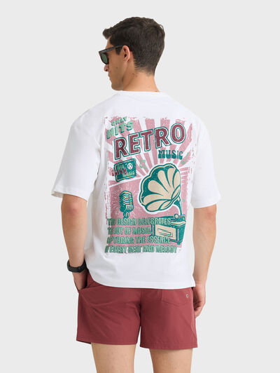 CAMISETA RETRO BLANCO