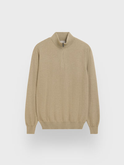 JERSEY CREMALLERA BEIGE