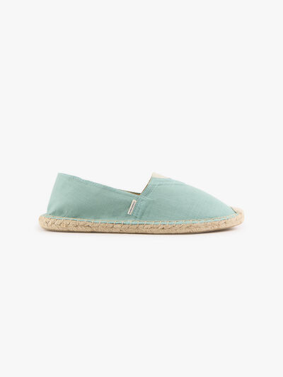 ESPADRILLES COTTON SLUB VERDE AGUA