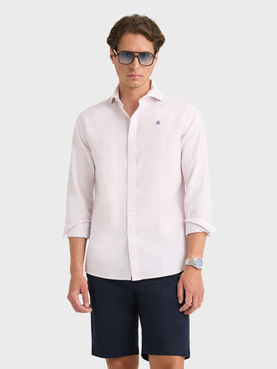 CAMISA OXFORD SUNSET BURDEOS