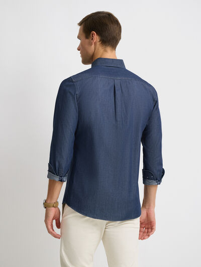 CAMISA DENIM DOWN AZUL MARINO