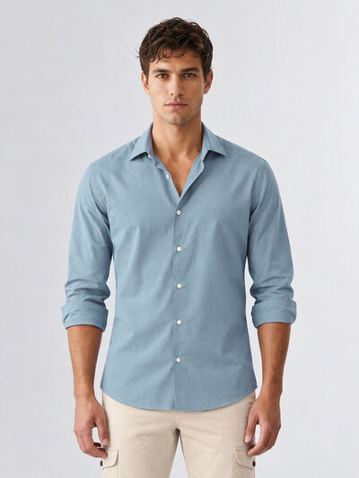 CAMISA TWILL PEACH