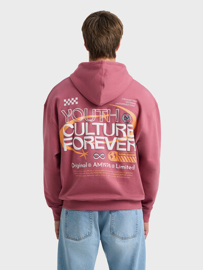 SUDADERA FOREVER ROJO