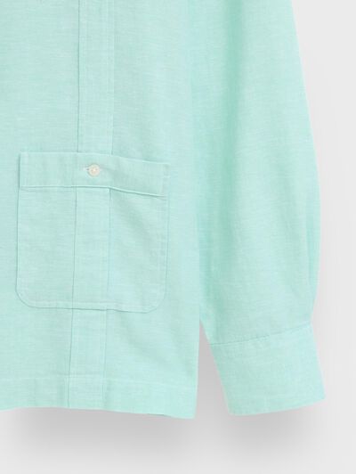 CUBANA LINO CHAMBRAY VERDE