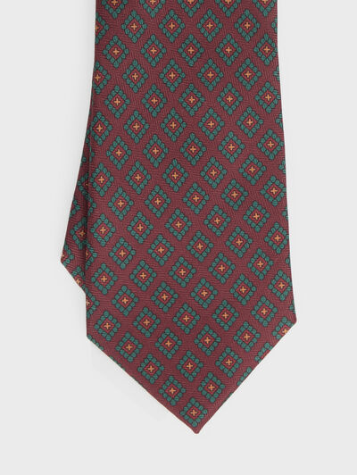 CORBATA PRINTED BURDEOS