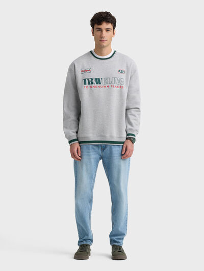 SUDADERA TRAVELING GRIS