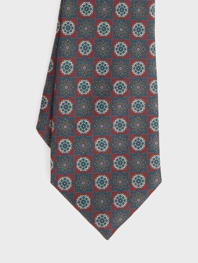 CORBATA PRINTED BURDEOS