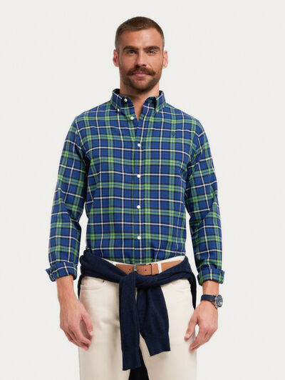 CAMISA FLANNEL TARTAN VERDE