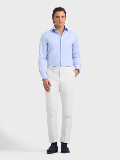 CAMISA ROMA HERRINGBONE AZUL