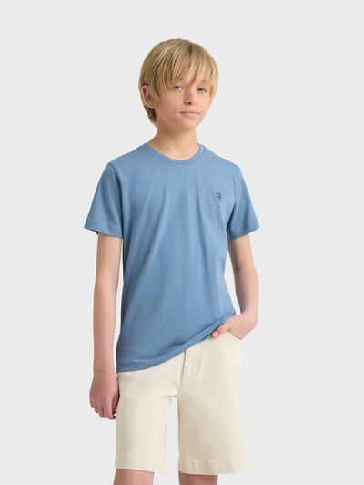 CAMISETA BASICA KIDS AZUL
