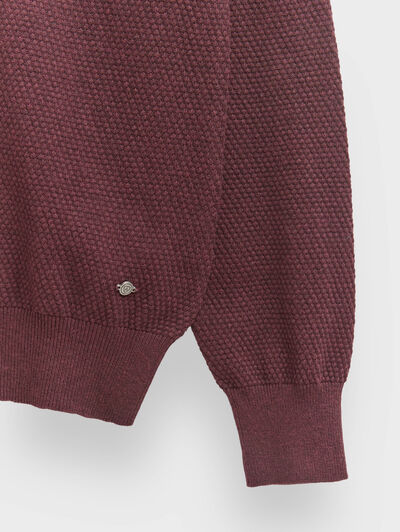 JERSEY CREMALLERA BURDEOS