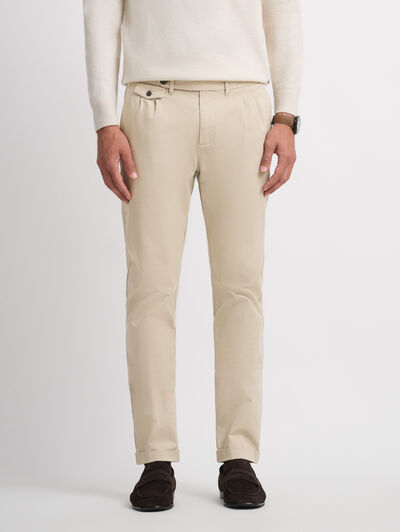 PANTALON CARROT CAMEL