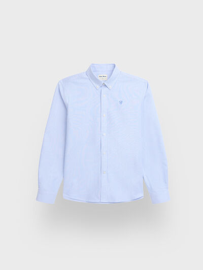 CAMISA OXFORD MIL RAYAS KIDS AZUL
