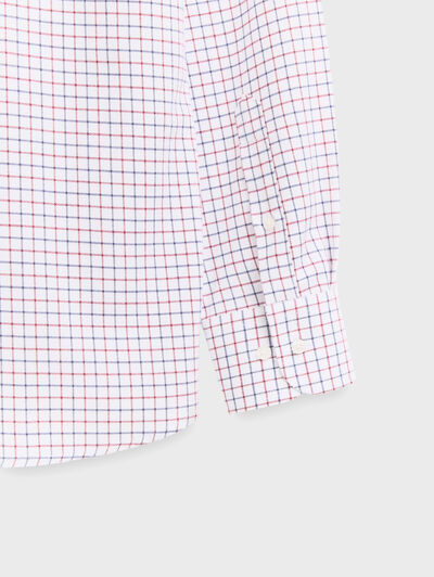 CAMISA HUNTER CHECKS BLANCO