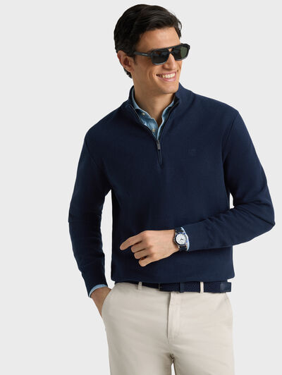 JERSEY CREMALLERA AZUL MARINO