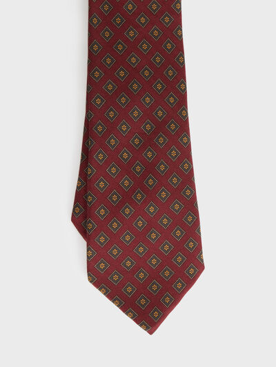 CORBATA PRINTED BURDEOS