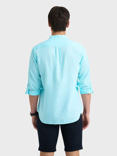 POLERA LINO MAO VERDE AGUA