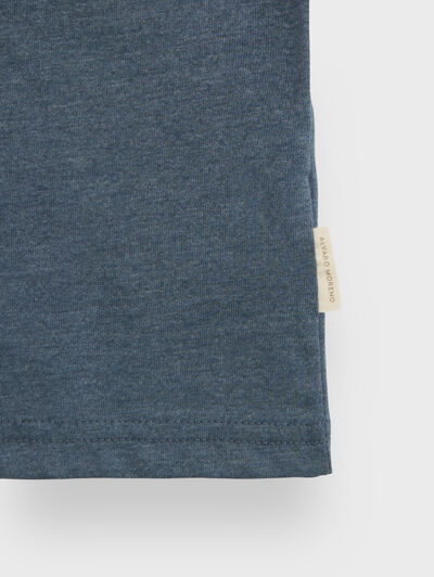 CAMISETA MELANGE AZUL