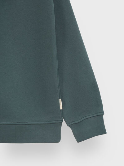 SUDADERA PATCH AZUL