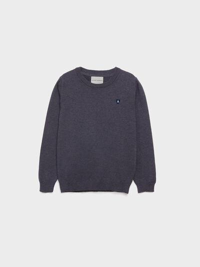 JERSEY ROUND NECK KIDS AZUL