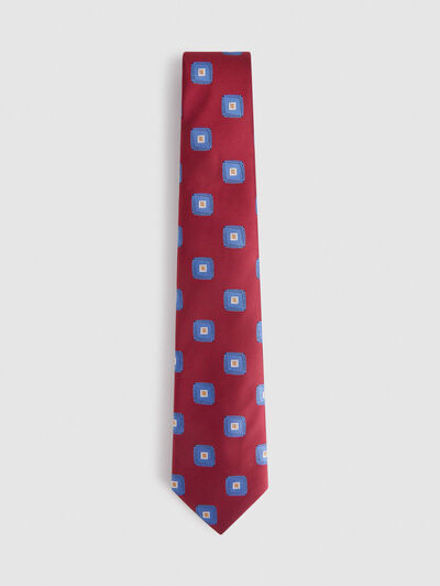CORBATA JACQUARD MF ROJO