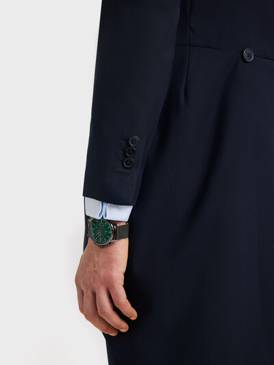 CHAQUE WEDDING TWILL AZUL MARINO