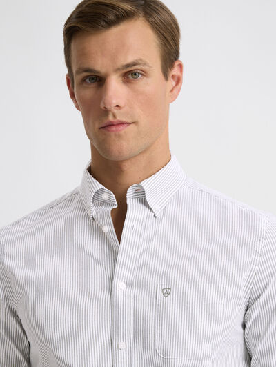 CAMISA OXFORD STRIPES VERDE