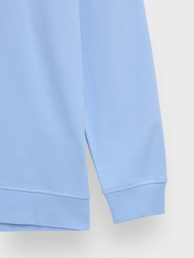 SUDADERA BASIC SPRING CELESTE