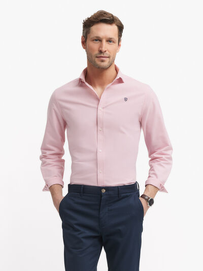 CAMISA PIN POINT ROSA