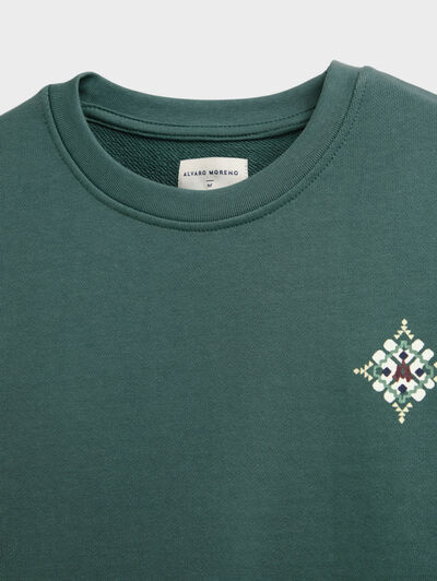 SUDADERA ETHNIC VERDE