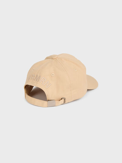GORRA LOGO BEIGE