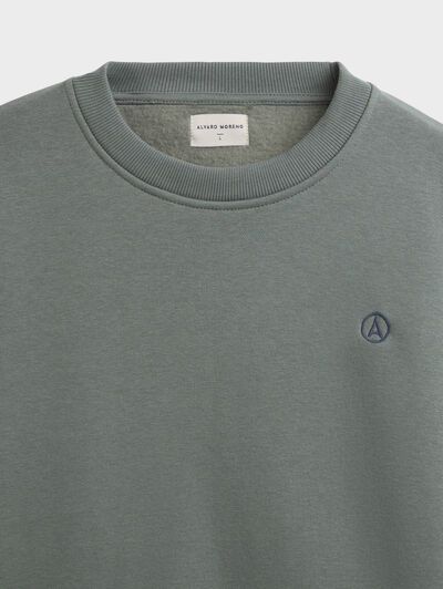 SUDADERA BASICA OVERSIZE VERDE
