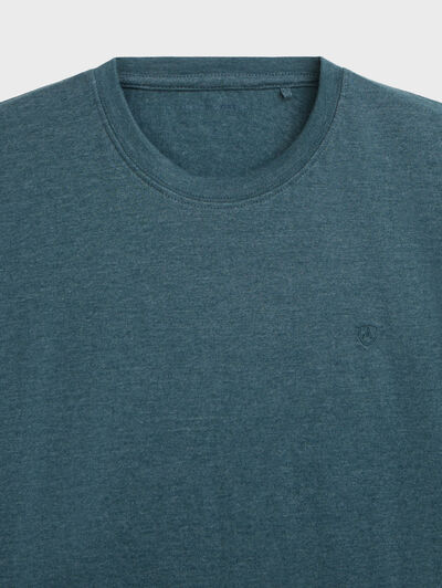 CAMISETA MELANGE AZUL