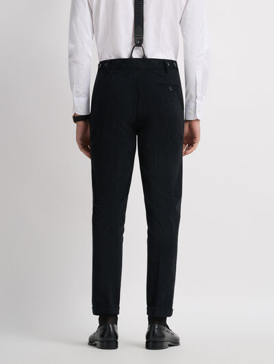 PANTALONES MICROPANA CRUZADA NEGRO