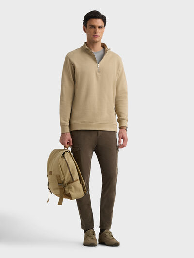 SUDADERA SIMPLY CAMEL