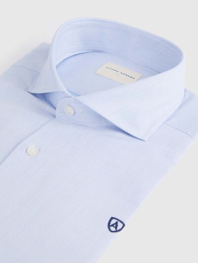 CAMISA VESTIR ESTRUCTURA CELESTE
